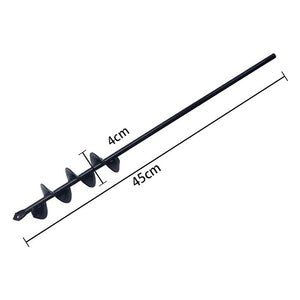 Garden Auger Spiral Drill Bit Tool  Flower Planter Bulb Shaft Drill Auger Yard Gardening Bedding Planting Hole Digger Tool